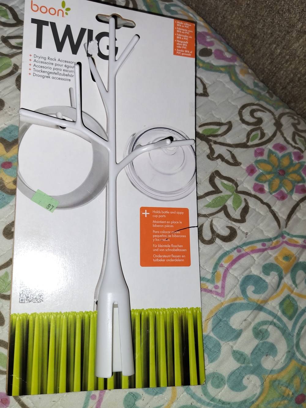 boon Twig Bottle Drying Rack Accessory - White